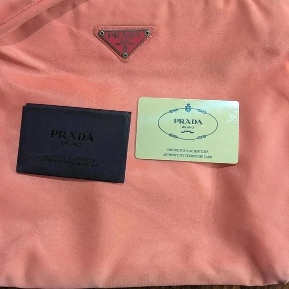 Authentic  Prada nylon Tessuto city shoulder tote bag pink - Picture 13 of 15